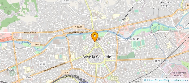 localisation de l'entreprise ABCMEDIA  BRIVE-LA-GAILLARDE