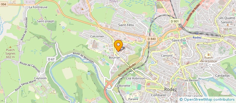 localisation de l'entreprise ABCN  RODEZ