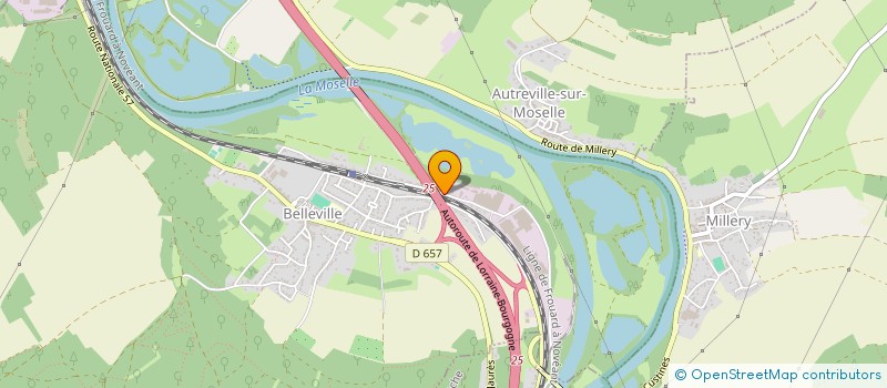 localisation de l'entreprise ABCN IMMOBILIER  BELLEVILLE