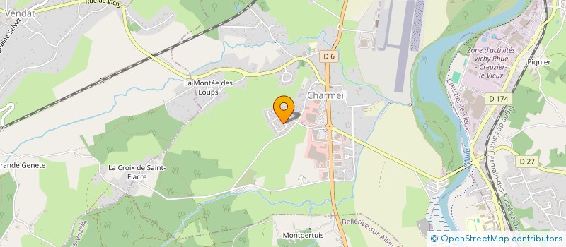 localisation de l'entreprise ABCOM à CHARMEIL
