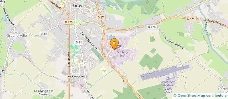 localisation de l'entreprise ABCOM à GRAY