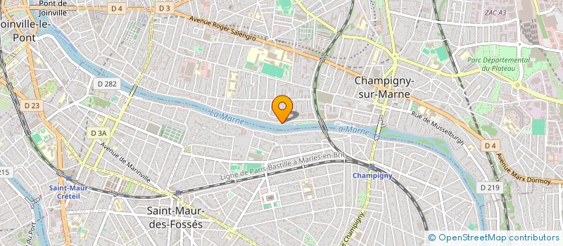 localisation de l'entreprise ABCORP INTERNATIONAL à CHAMPIGNY-SUR-MARNE