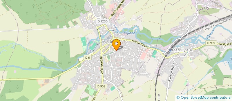 localisation de l'entreprise ABCP VINOT  IS-SUR-TILLE