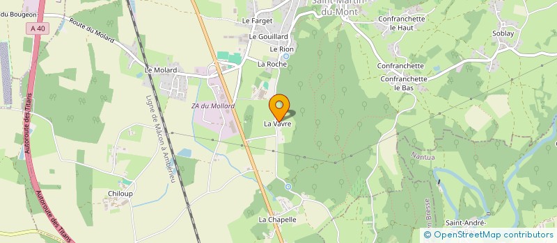 localisation de l'entreprise ABCR  SAINT-MARTIN-DU-MONT