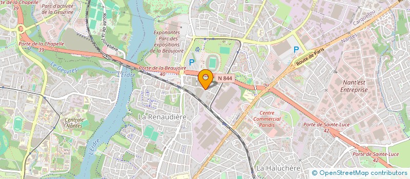localisation de l'entreprise ABCRM FLUVIAL à NANTES