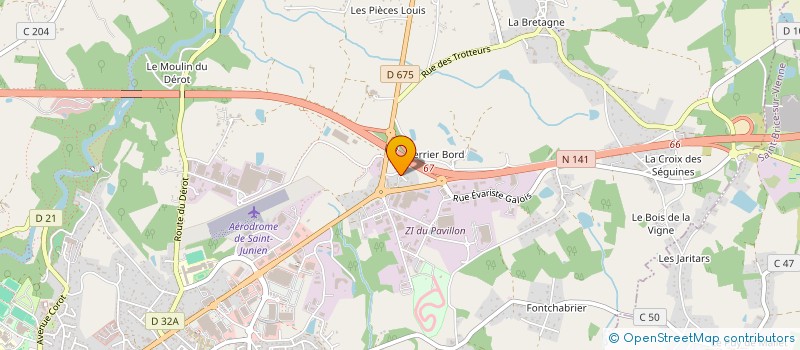 localisation de l'entreprise ABCS à SAINT JUNIEN