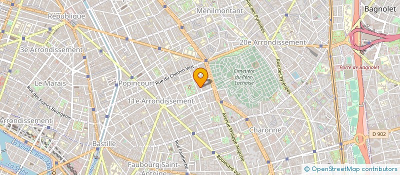 localisation de l'entreprise ABCS à PARIS