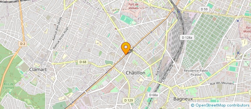 localisation de l'entreprise ABCS IMMO  CHATILLON