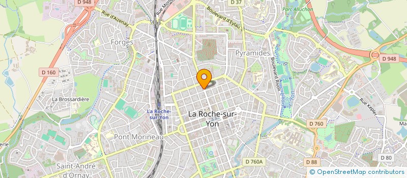 localisation de l'entreprise ABCS IMMOBILIER à LA ROCHE-SUR-YON
