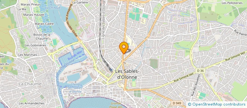 localisation de l'entreprise ABCS PRESSE à LES SABLES D'OLONNE