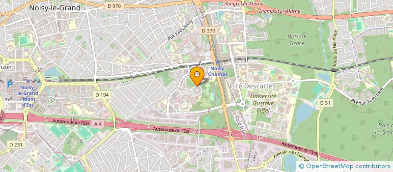 localisation de l'entreprise ABCT CONSTRUCTION à NOISY-LE-GRAND