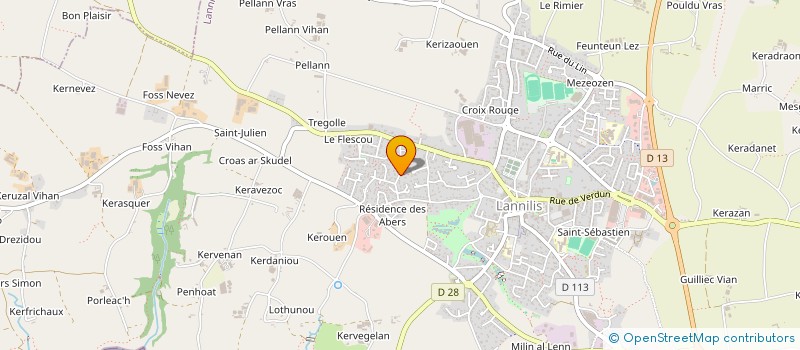 localisation de l'entreprise ABCT IMMO  LANNILIS