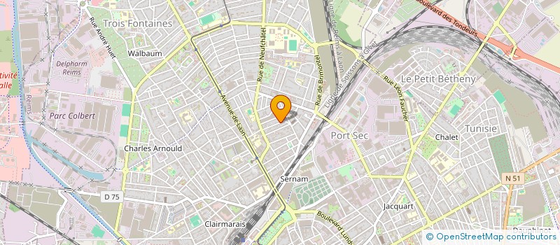 localisation de l'entreprise ABCTEC SOLIDARITE  REIMS