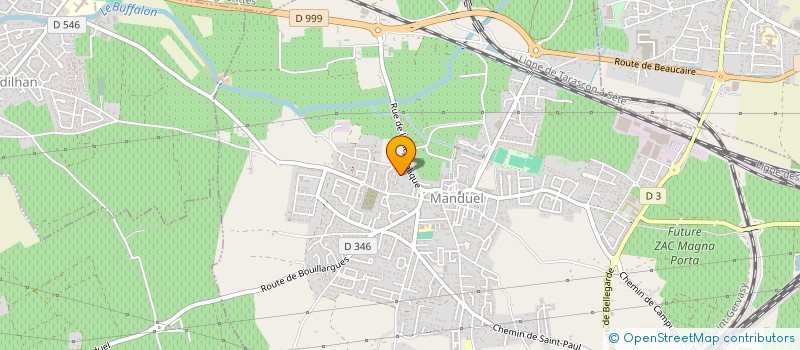 localisation de l'entreprise ABCV  MANDUEL