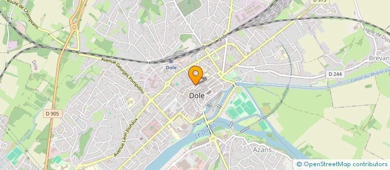localisation de l'entreprise ABCV à DOLE