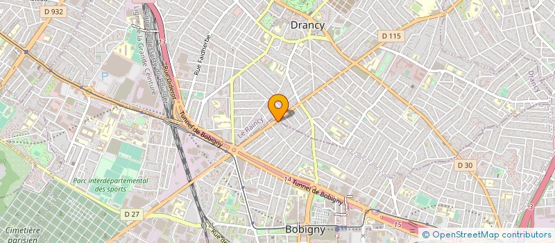 localisation de l'entreprise ABD  DRANCY