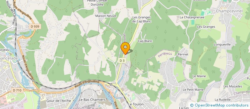 localisation de l'entreprise ABD  CHAMPCEVINEL