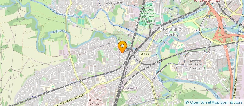 localisation de l'entreprise ABD  STRASBOURG