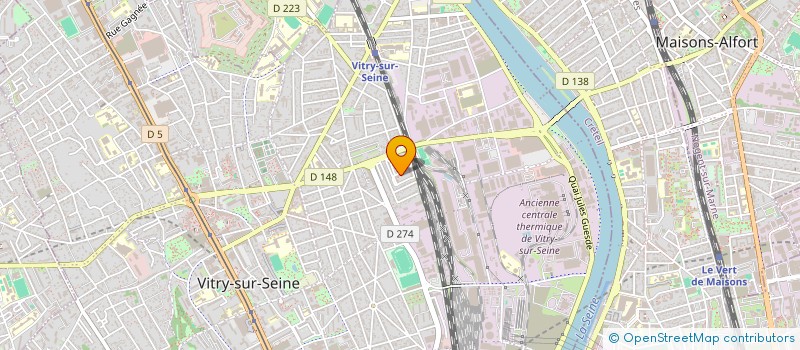 localisation de l'entreprise ABD à VITRY-SUR-SEINE