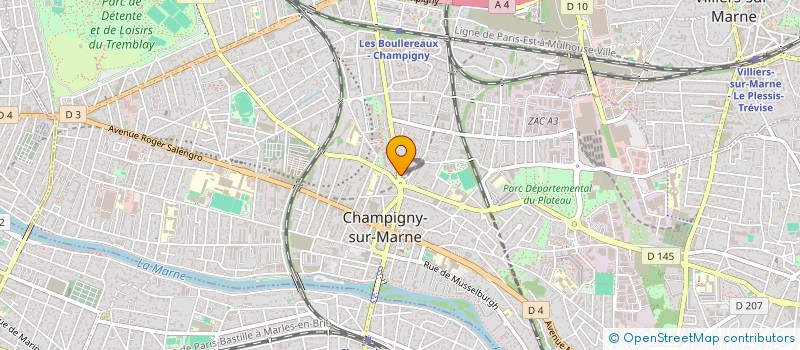 localisation de l'entreprise ABD BATI à CHAMPIGNY-SUR-MARNE