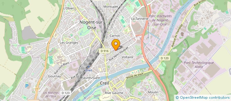 localisation de l'entreprise ABD BATI RENOV'  CREIL