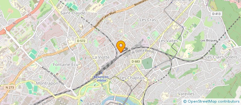 localisation de l'entreprise ABD BATIMENT à BESANCON