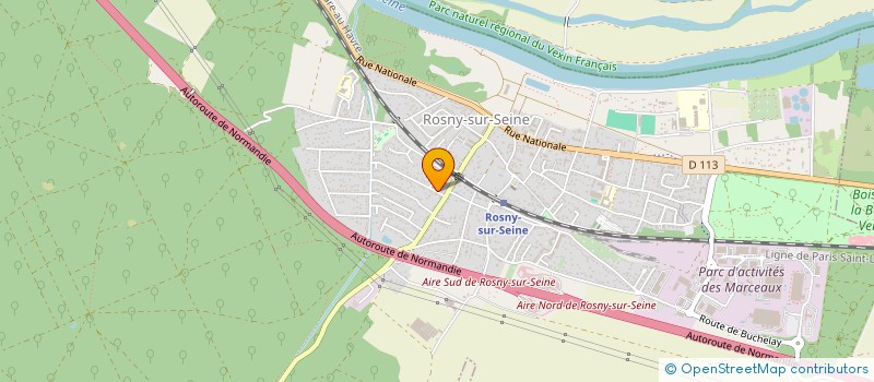 localisation de l'entreprise ABD CHAUFFAGE à ROSNY-SUR-SEINE