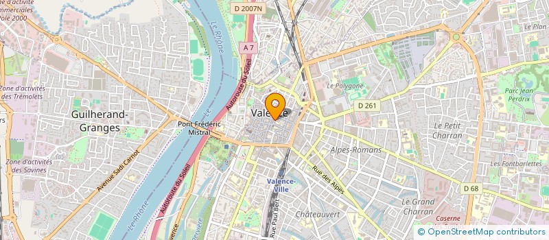 localisation de l'entreprise ABD COIFFURE CHAUFFOUR à VALENCE