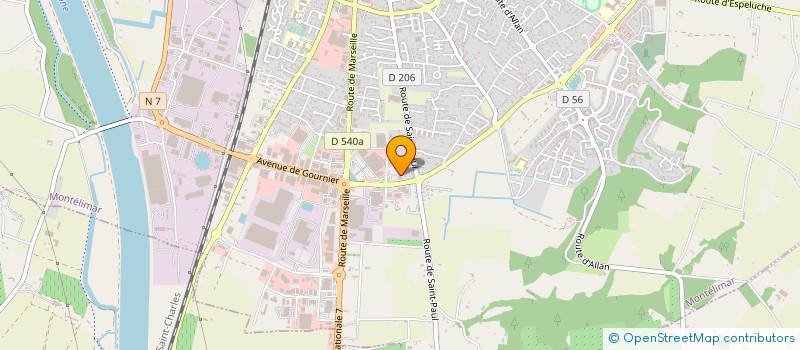 localisation de l'entreprise ABD CONSULTANTS à MONTELIMAR
