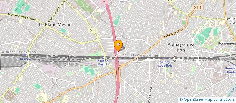 localisation de l'entreprise ABD ELEC à LE BLANC-MESNIL