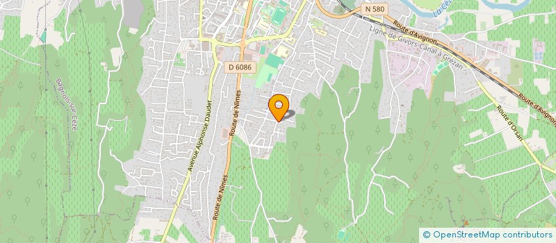 localisation de l'entreprise ABD FOREST à BAGNOLS-SUR-CEZE