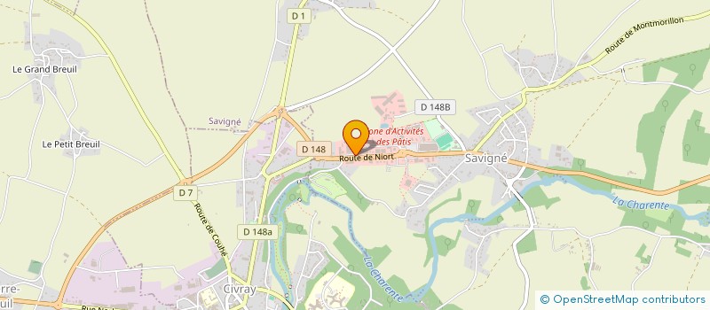 localisation de l'entreprise ABD FORMATION à SAVIGNE
