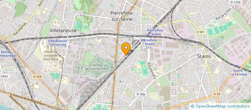 localisation de l'entreprise ABD GARAGE à PIERREFITTE-SUR-SEINE