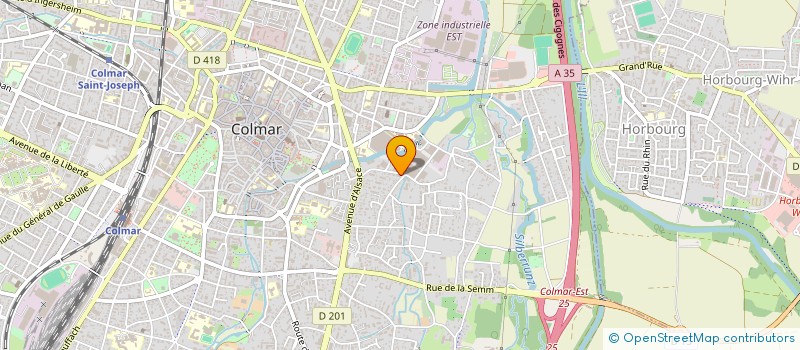 localisation de l'entreprise ABD GRAND TRAIT  COLMAR