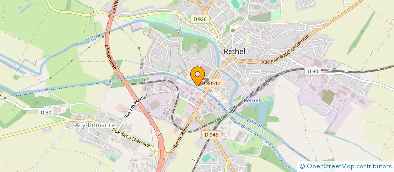 localisation de l'entreprise ABD HOLDING  RETHEL