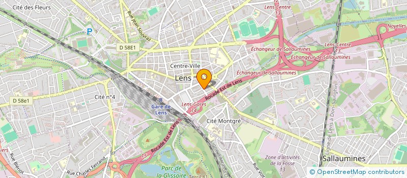 localisation de l'entreprise ABD LENS  LENS