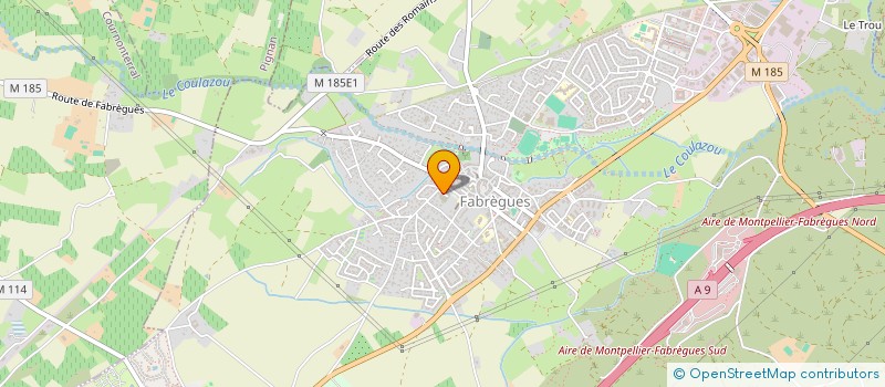 localisation de l'entreprise ABD SANTE  FABREGUES