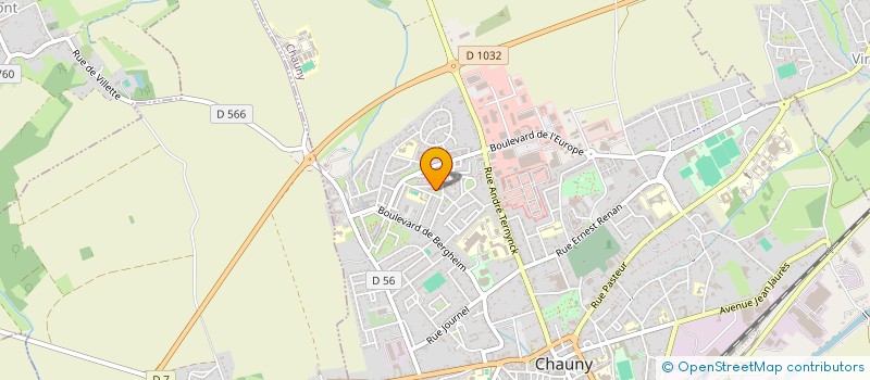 localisation de l'entreprise ABD SUPERMARCHE  CHAUNY