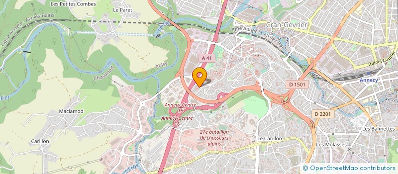 localisation de l'entreprise ABD THERMIE à ANNECY