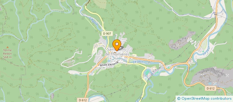 localisation de l'entreprise ABDD  SAINT-PONS-DE-THOMIERES