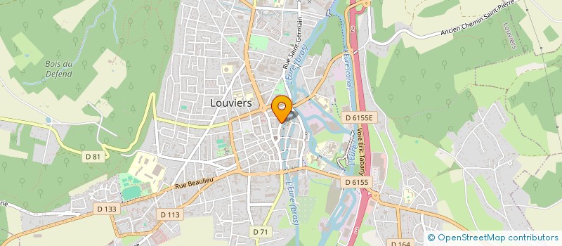 localisation de l'entreprise ABDEL AHLEN COIFFURE à LOUVIERS