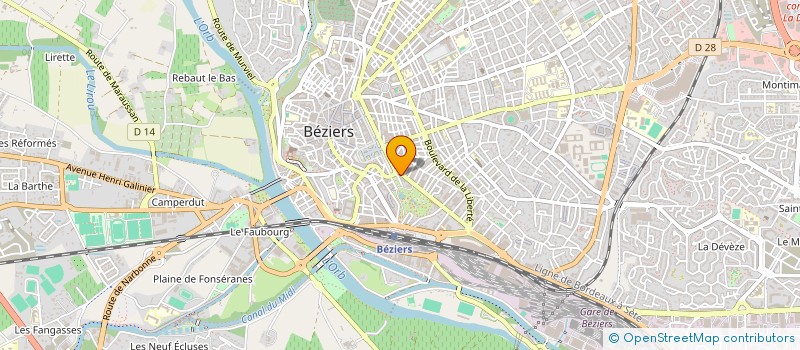 localisation de l'entreprise ABDEL RAPARATION ORDINATEURS PORTABLES à BEZIERS