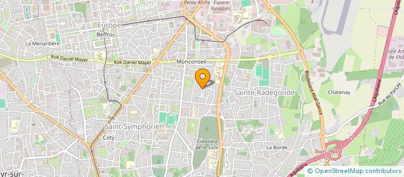 localisation de l'entreprise ABDELHAK-NAGEM-CHOUKRI-TELECOMMUNICATION  TOURS