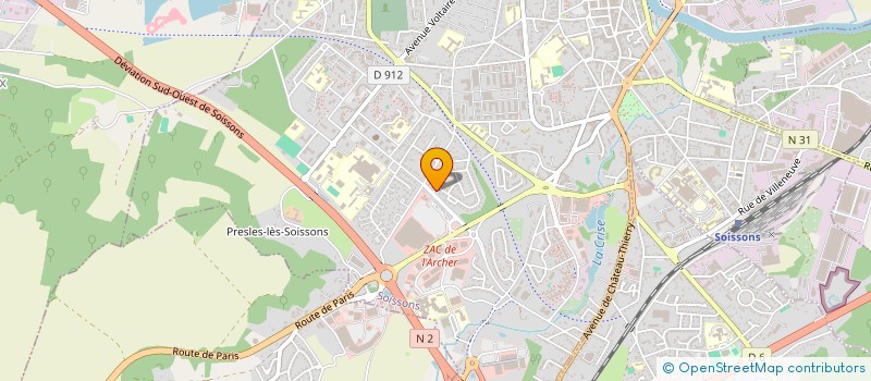 localisation de l'entreprise ABDELIE à SOISSONS
