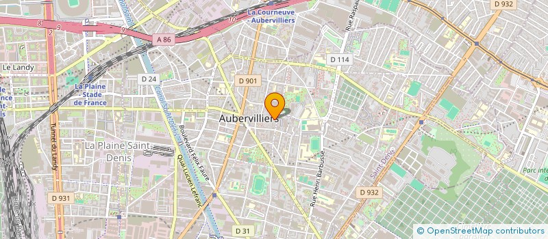 localisation de l'entreprise ABDELLAH BOUMHRI TRANSPORT  AUBERVILLIERS