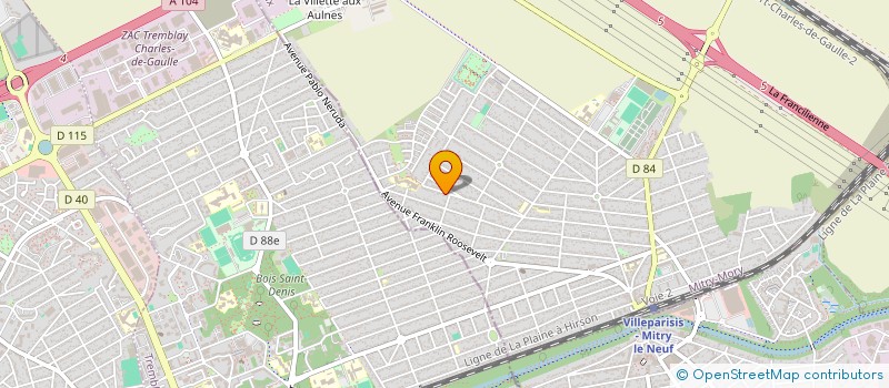 localisation de l'entreprise ABDELLI  MITRY-MORY