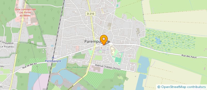 localisation de l'entreprise ABDENTAL  PAREMPUYRE