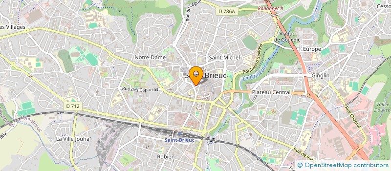 localisation de l'entreprise ABDF 22 à SAINT-BRIEUC