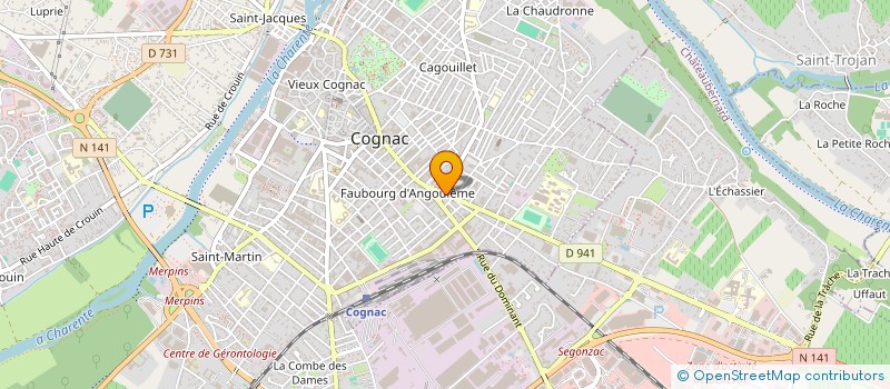 localisation de l'entreprise ABDF GROUP  COGNAC