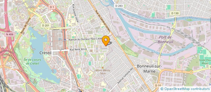 localisation de l'entreprise ABDICHE TAXI  CRETEIL